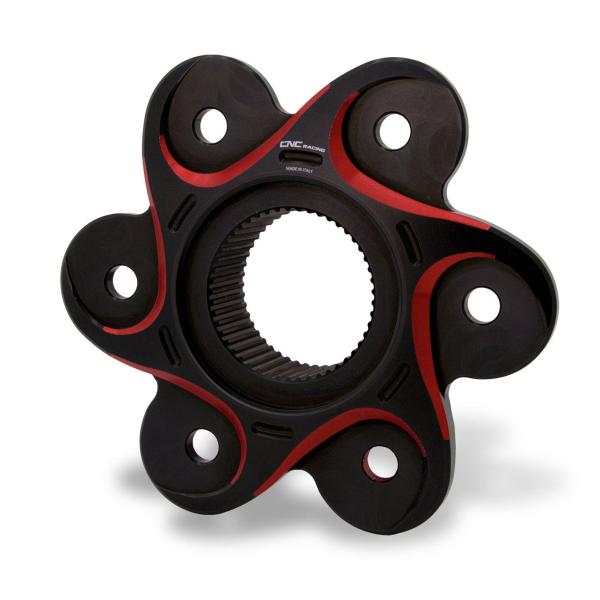 CNC Racing Black/Red Rear sprocket flange Ducati Multistrada 1200S Touring 2013-2014