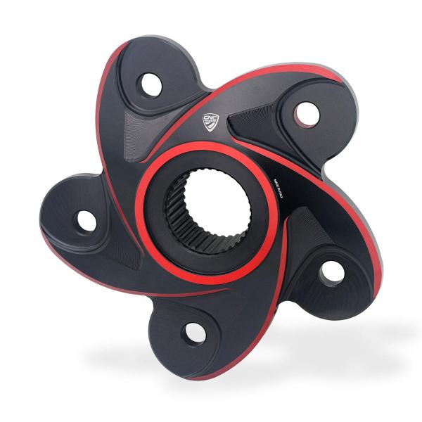 CNC Racing Black/Red Rear sprocket flange Ducati Multistrada 1000 2003-2006