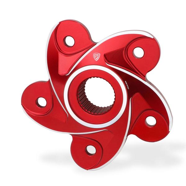 CNC Racing Red/Silver Rear sprocket flange Ducati Hyperstrada 821 2013-2015