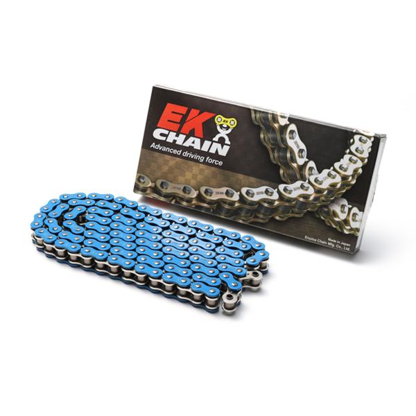 EK MVXZ2 motorcycle chain pitch 525 links 120 Blue