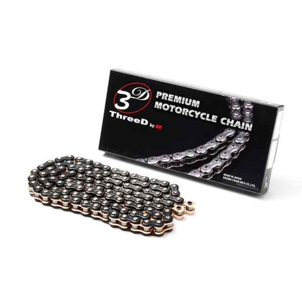 Catena EK Z/3D passo 530 maglie 120 Nero/Oro Honda VF750C Shadow 1993-1995