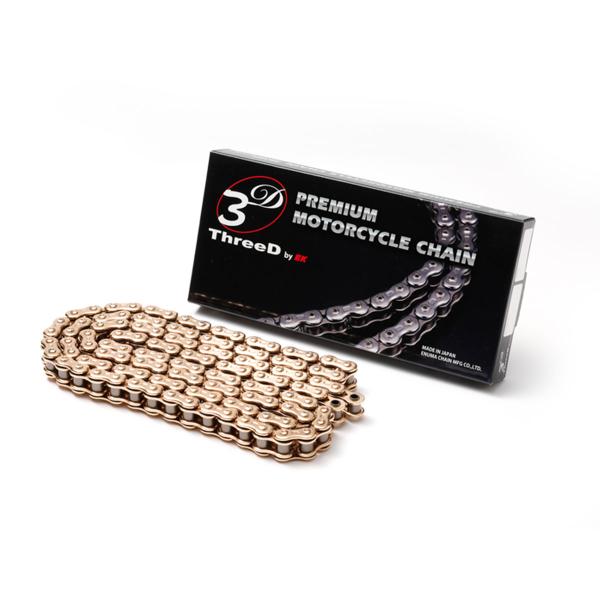 Catena moto EK 520 Z/3D passo 520 maglie 118 Oro