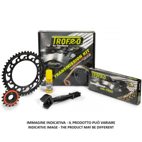 Kit trasmissione Trofeo catena 428 corona 46 pignone 13 Keeway RKF 2023-2024