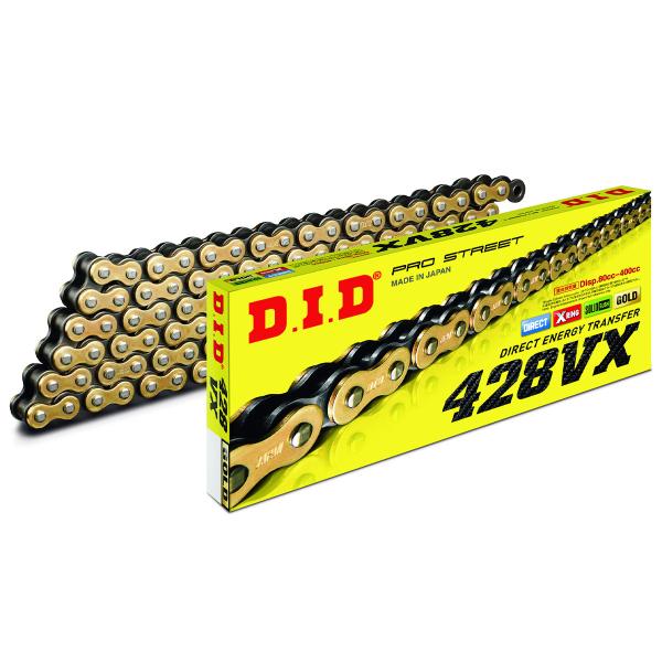 Catena DID passo 428 VX nera/oro 146 maglie Yamaha XVS250 DragStar 2001-2004