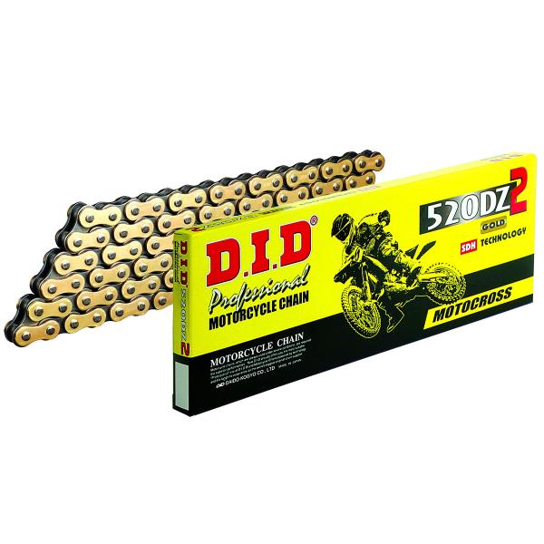 Catena DID passo 520 DZ 2 SDH nera/oro 116 maglie TM EN144/MX144 2008-2009