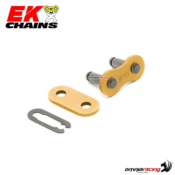 False link for EK chain clothespin joint size 520 for MVXZ2 chain gold color