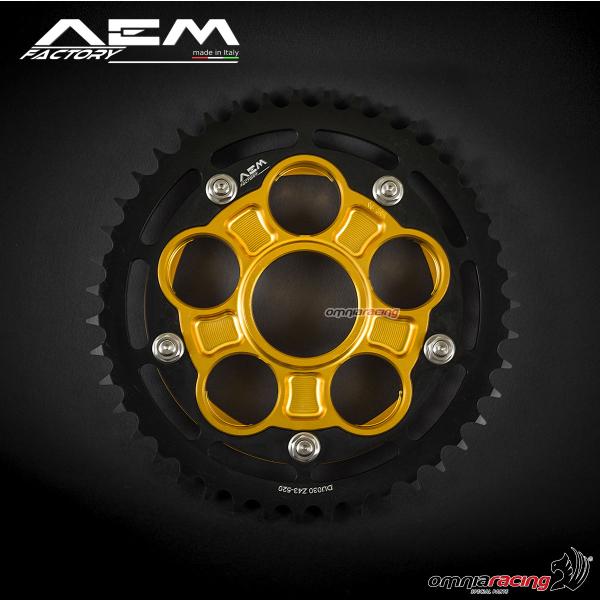 Kit corona/portacorona AEM colore oro per Ducati Hypermotard 796/950/950SP