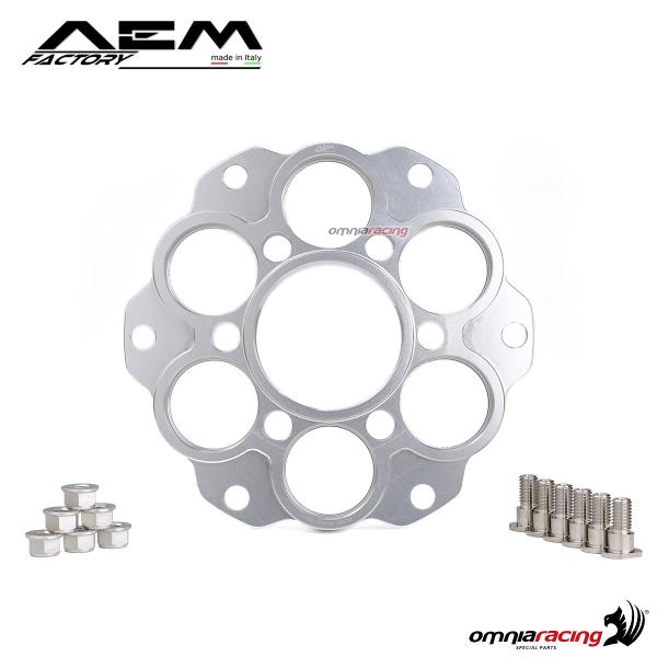 Portacorona AEM sei fori colore silver