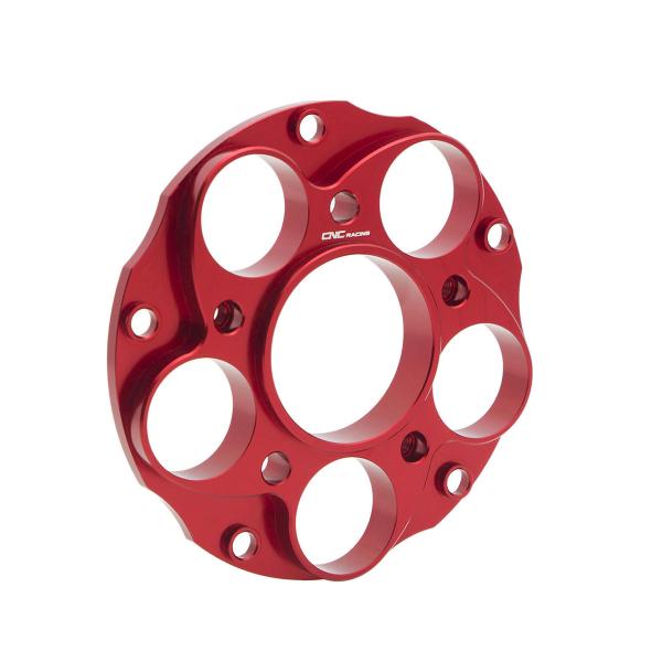 Flangia parastrappi CNC Racing rossa Ducati Hypermotard 821 SP 2013-2015