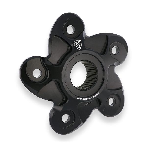 Flangia portacorona nera CNC Racing Ducati Hypermotard 950SP 2019-2024