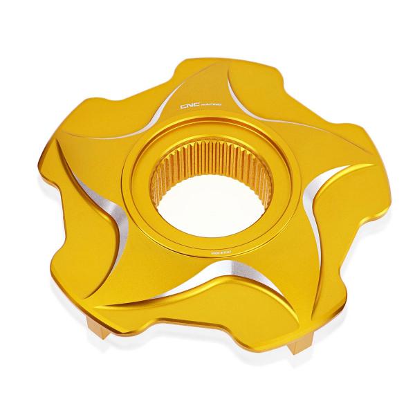 Flangia portacorona oro/argento CNC Racing Mv Agusta F4 1000 2010-2019