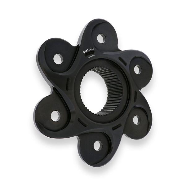 CNC Racing black rear sprocket holder flange Ducati Streetfighter V4S 2020-2024
