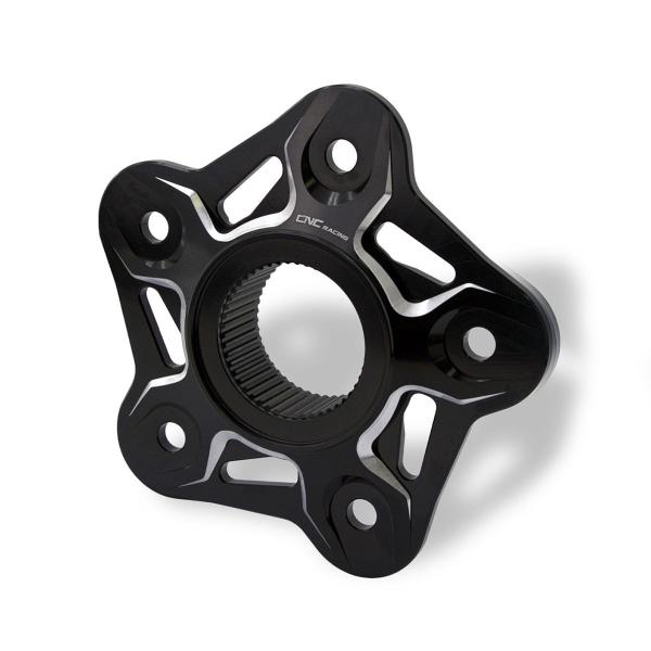 CNC Racing 5 holes black/silver rear sprocket holder flange Mv Agusta Brutale 800RR 2018-2024