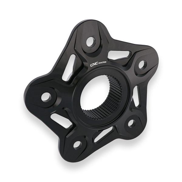 CNC Racing 5 holes black rear sprocket holder flange Mv Agusta Turismo veloce 800 Rosso 2020-2024