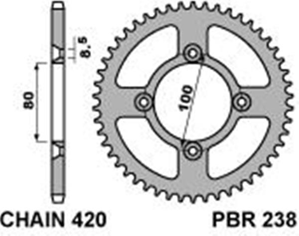 Kit Catena 420 Con Pignone 36T E Corona 20 Denti | Per Scooter Fai-da-te, Biciclette, ATV, Moto, In Lega Di Alluminio