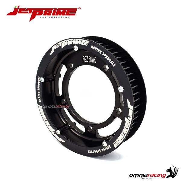 Corona JetPrime in Ergal alleggerito da Z58 (-1) denti per Kymco AK550 2017>