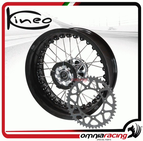 Corona KINEO in lega anodizzata dura alesaggio 122mm passo 525 da 42 denti