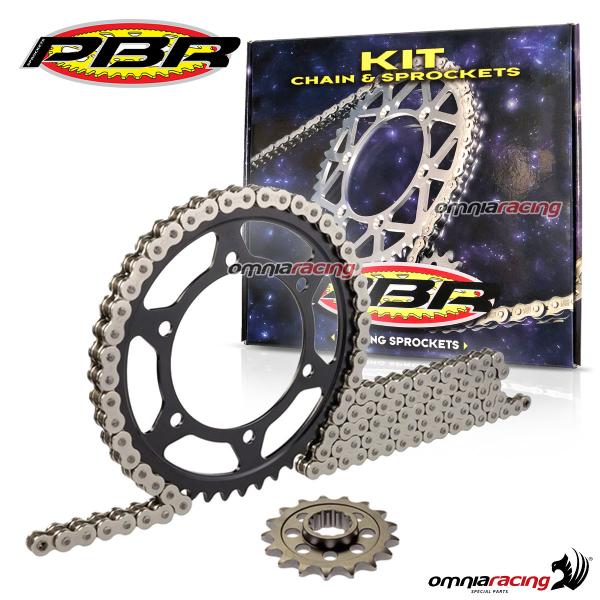 Kit trasmissione finale catena corona pignone PBR EK completo per KTM SC620 SUPER MOTO 2000>2001