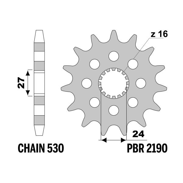 Pro-Tek 520 Pitch Front Sprocket For 2014-2016 Suzuki GSXR1000 / GSXR1000R – 16T/17T/18T Options