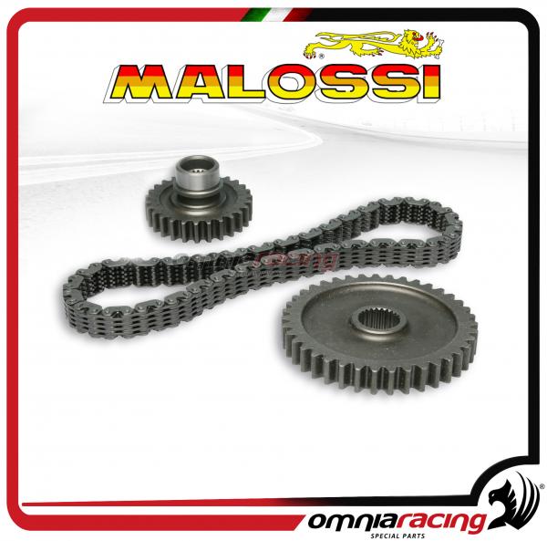 Malossi kit trasmissione catena, corona e pignone per Yamaha Tmax 500 2001>2011