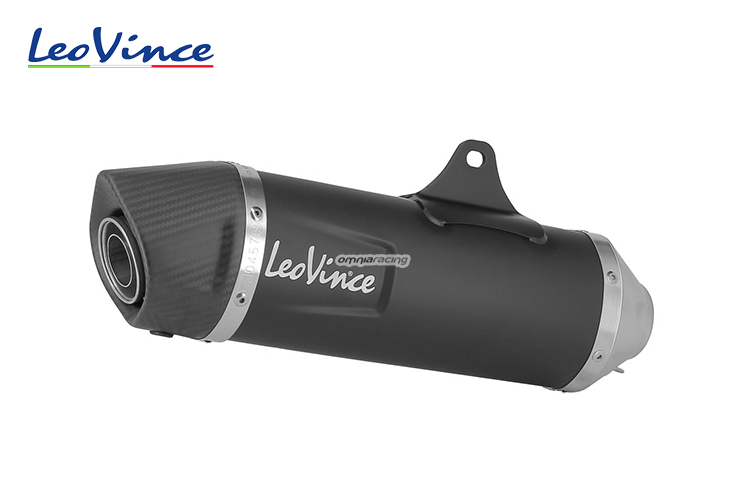 Leovince LV One Evo Black Edition Yamaha X-max 300/Tech Max 21-22 Ref:14376eb Not Homologated Stainless Steel&carbon Muffler Silver